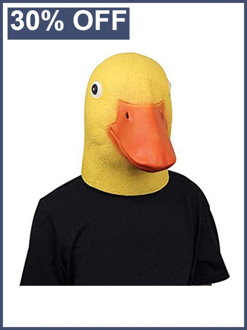 Latex Duck Head Mask Adult Halloween Animal Costume Novelty Party Accessory